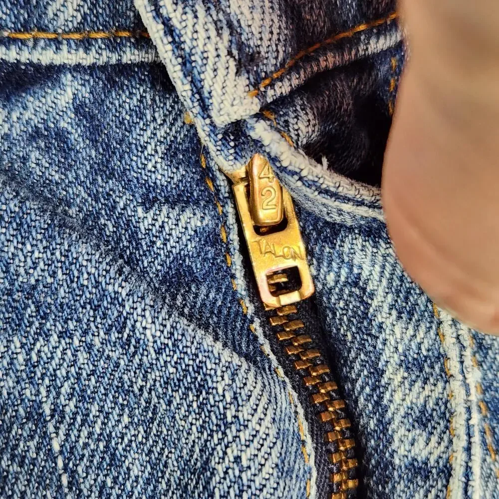 Vintage Levi's 646 Jeans Mens Fits 32x30 Orange Tab Flared Made in USA Talon Zip